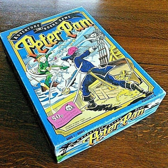 Peter Pan Adventure Board Game Hook Rare Pirates Treasure Family1989 Vintage - Picture 12 of 16